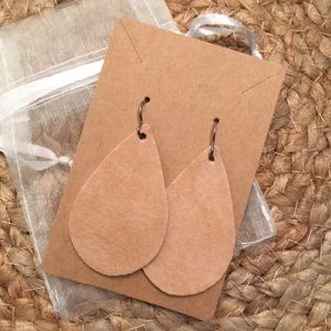 100% Suede leather earrings / 2 for $25
